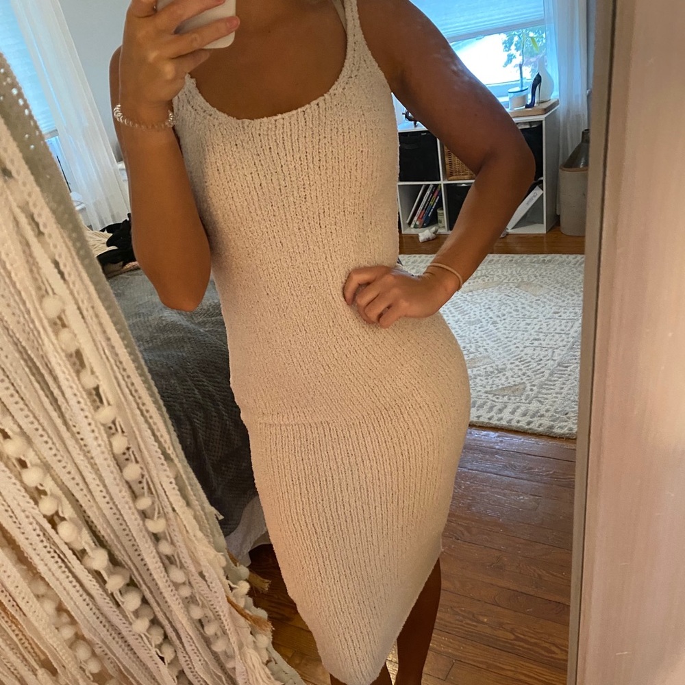 Misguided Tight Sweater Midi Dress